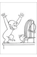 Curious George kleurplaat 23